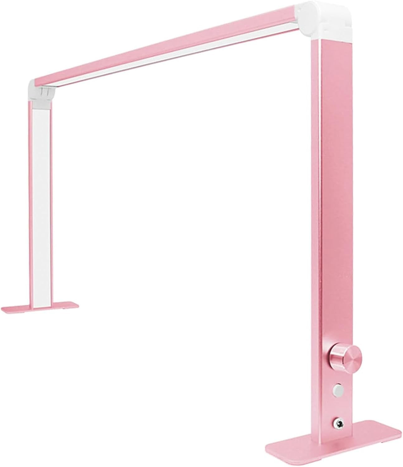 Half Moon Nail Desk Lamp,Nail Tech Lamp,Led Nail Tech Lamp,Led Manicure Desk Lamp,With 3 Color Temperature 3000K-6500K and Dimmable Brightness,Pink