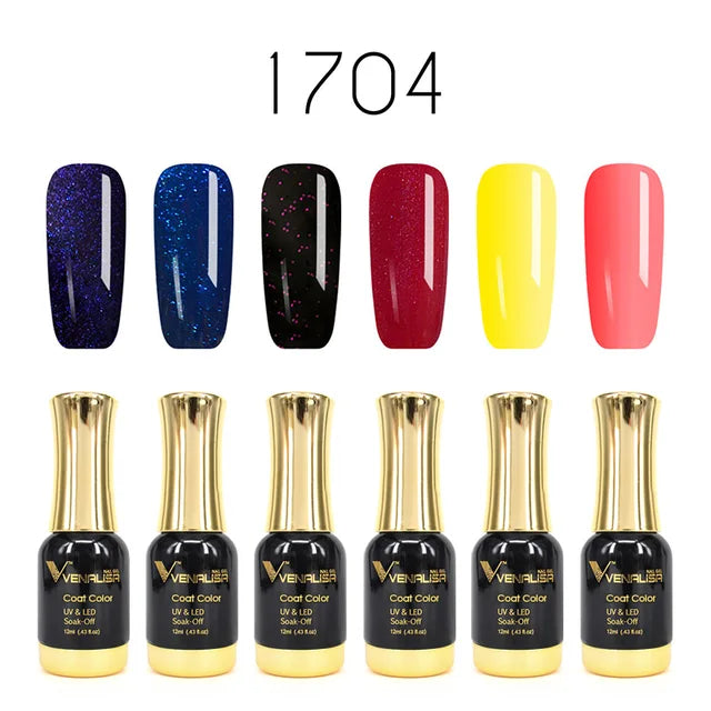 12Ml Nail Gel Polish Gorgeous Color on Top Great Coverage Nail Salon Used Soak off UV LED Gel Fall Nails Color Set