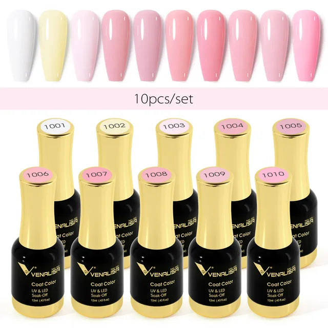 12Ml Nail Gel Polish Gorgeous Color on Top Great Coverage Nail Salon Used Soak off UV LED Gel Fall Nails Color Set
