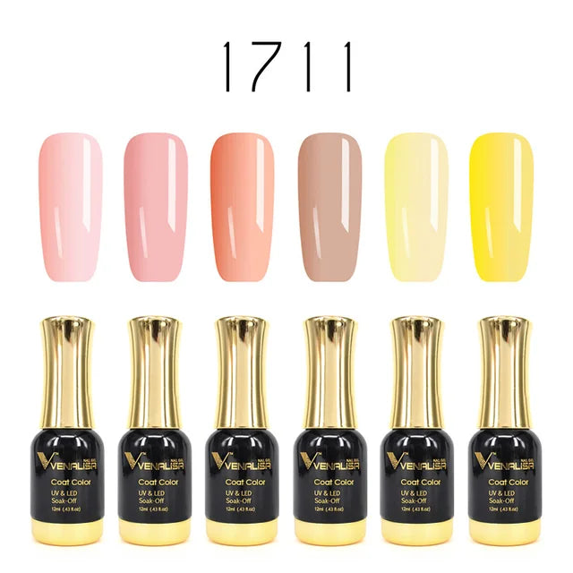 12Ml Nail Gel Polish Gorgeous Color on Top Great Coverage Nail Salon Used Soak off UV LED Gel Fall Nails Color Set