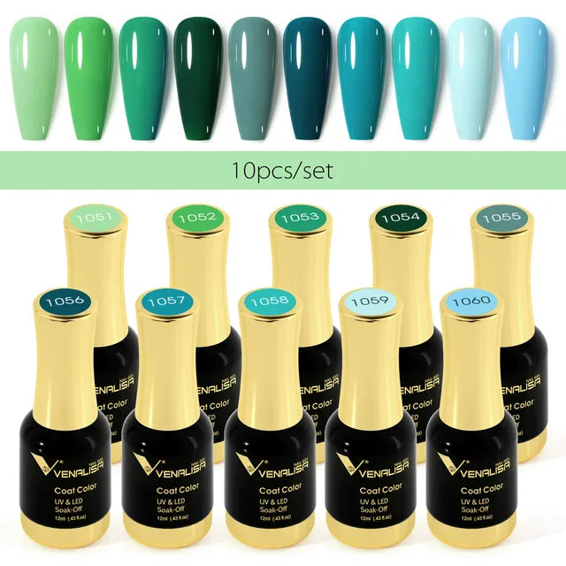 12Ml Nail Gel Polish Gorgeous Color on Top Great Coverage Nail Salon Used Soak off UV LED Gel Fall Nails Color Set