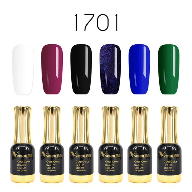 12Ml Nail Gel Polish Gorgeous Color on Top Great Coverage Nail Salon Used Soak off UV LED Gel Fall Nails Color Set