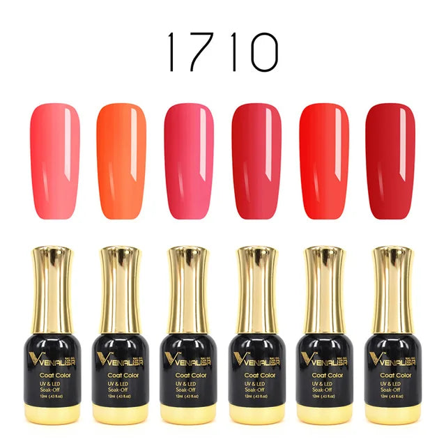 12Ml Nail Gel Polish Gorgeous Color on Top Great Coverage Nail Salon Used Soak off UV LED Gel Fall Nails Color Set
