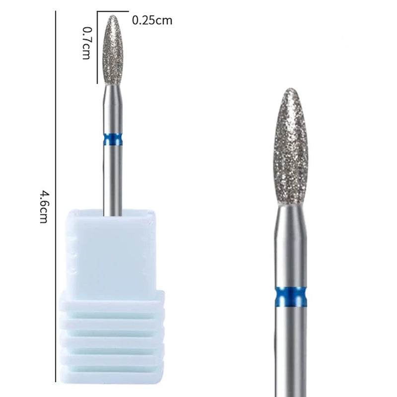 1Pc Diamond Nail Drill Bit Milling Cutter for Cuticle Clean Gel Overflow Removal Manicure Pedicure Tool