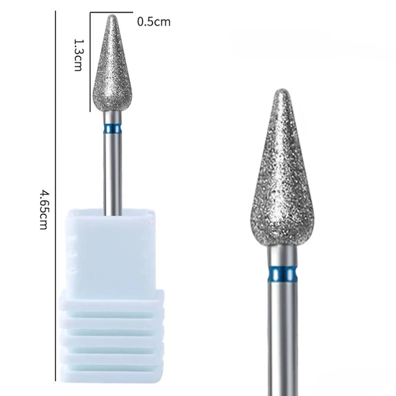 1Pc Diamond Nail Drill Bit Milling Cutter for Cuticle Clean Gel Overflow Removal Manicure Pedicure Tool