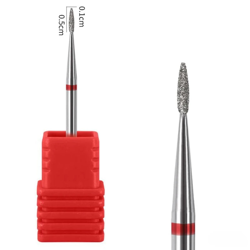 1Pc Diamond Nail Drill Bit Milling Cutter for Cuticle Clean Gel Overflow Removal Manicure Pedicure Tool