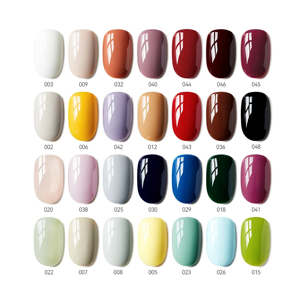 48 Colors Gel Nail Polish 5Ml Construction Gel Portable Builder Art French Nail Gum Clear Natural Color Soak off UV LED