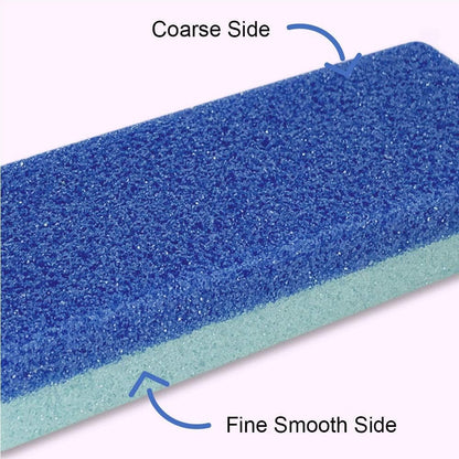 Foot Pumice Stone for Feet Hard Skin Callus Remover and Scrubber (Pack of 4) (Blue)