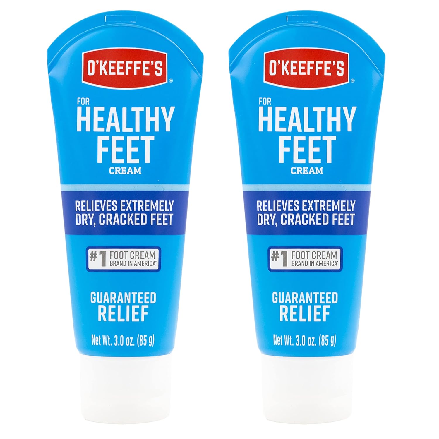 for Healthy Feet Foot Cream, Guaranteed Relief for Extremely Dry, Cracked Feet, Clinically Proven to Instantly Boost Moisture Levels, 3.0 Ounce Tube, (Pack of 2)