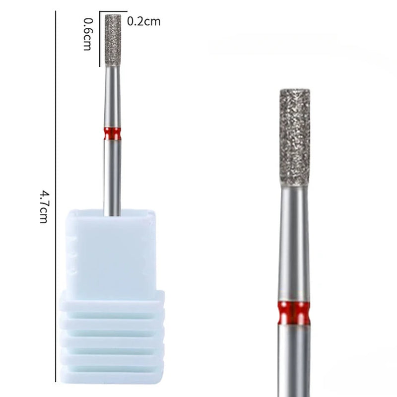 1Pc Diamond Nail Drill Bit Milling Cutter for Cuticle Clean Gel Overflow Removal Manicure Pedicure Tool