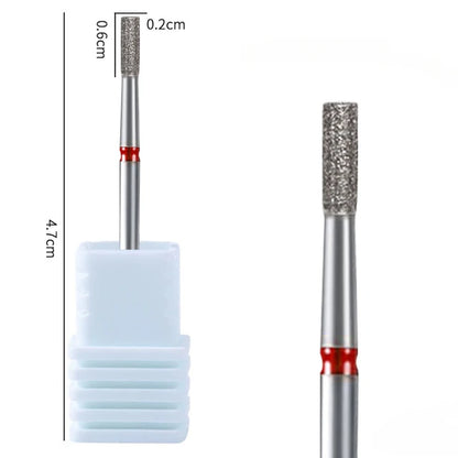 1Pc Diamond Nail Drill Bit Milling Cutter for Cuticle Clean Gel Overflow Removal Manicure Pedicure Tool