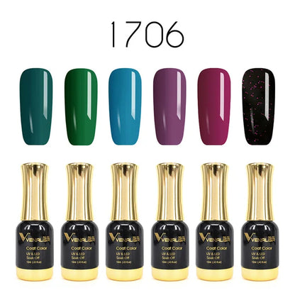 12Ml Nail Gel Polish Gorgeous Color on Top Great Coverage Nail Salon Used Soak off UV LED Gel Fall Nails Color Set