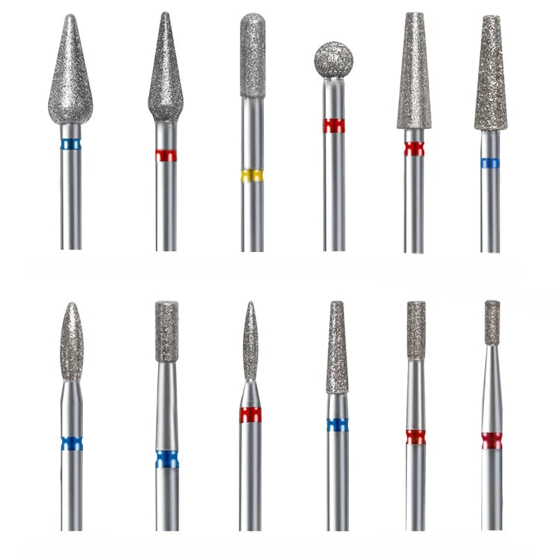 1Pc Diamond Nail Drill Bit Milling Cutter for Cuticle Clean Gel Overflow Removal Manicure Pedicure Tool