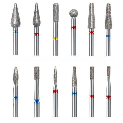 1Pc Diamond Nail Drill Bit Milling Cutter for Cuticle Clean Gel Overflow Removal Manicure Pedicure Tool