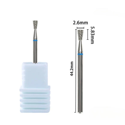 1Pc Diamond Nail Drill Bit Milling Cutter for Cuticle Clean Gel Overflow Removal Manicure Pedicure Tool