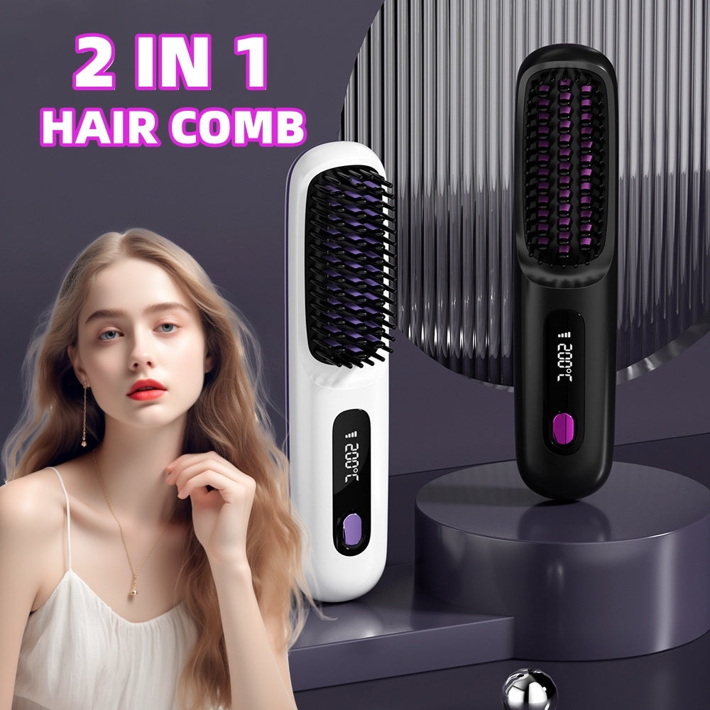 2 In 1 Straight Hair Comb Wireless