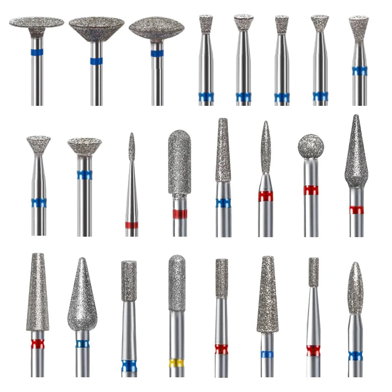 1Pc Diamond Nail Drill Bit Milling Cutter for Cuticle Clean Gel Overflow Removal Manicure Pedicure Tool