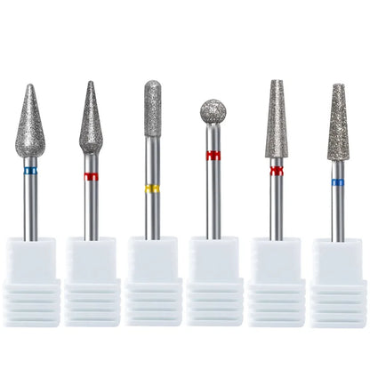 1Pc Diamond Nail Drill Bit Milling Cutter for Cuticle Clean Gel Overflow Removal Manicure Pedicure Tool