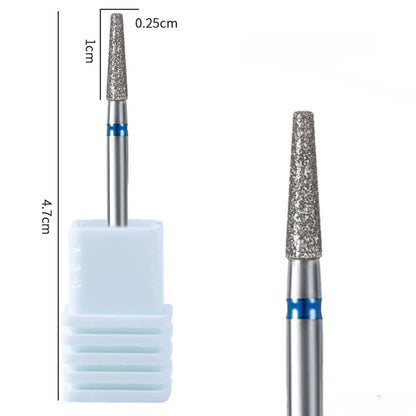 1Pc Diamond Nail Drill Bit Milling Cutter for Cuticle Clean Gel Overflow Removal Manicure Pedicure Tool