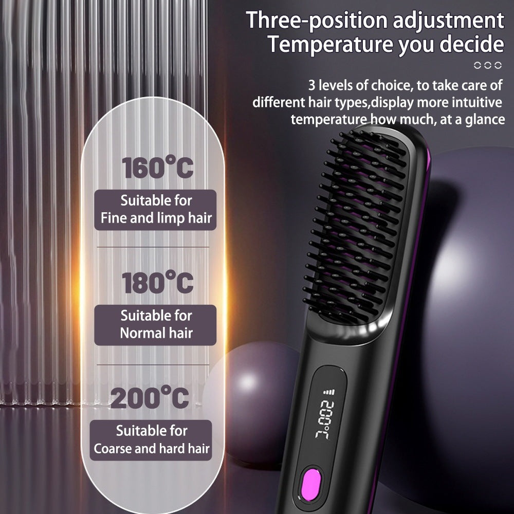 2 In 1 Straight Hair Comb Wireless